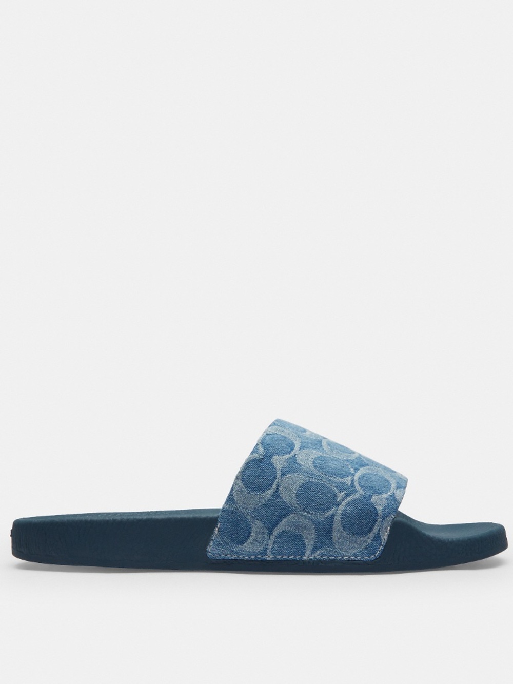 Coach Outlet Udele Sport Slide In Regenerative Cotton Signature Denim - Picture 2 of 11